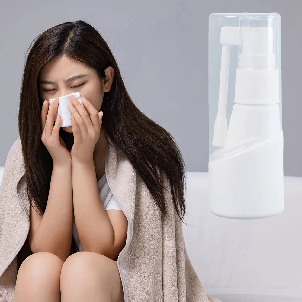 1Pc 30ml Empty Plastic Nasal Bottle Small Rotation Mist Spray Bottles Nose Pharmaceutical Medicine Atomizer