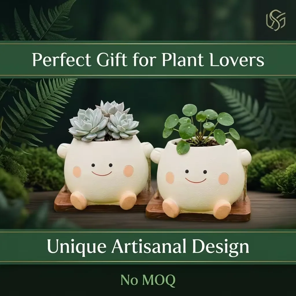 New Cute Succulent Swing Flower Pot Creative Home Personalized Planter Craft Outdoor Garden Decor Hanging Ornament Art