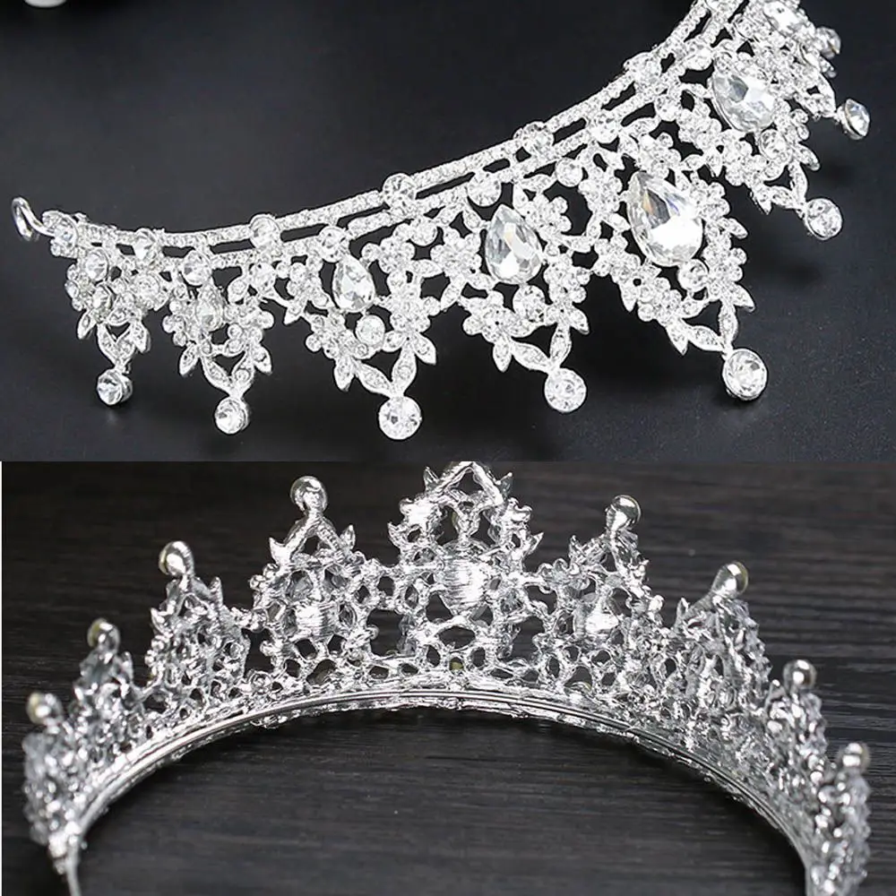 Fashion Women Jewelry Crystal Rhinestone Headwear Princess Headband Tiara Crown Hair Accessories