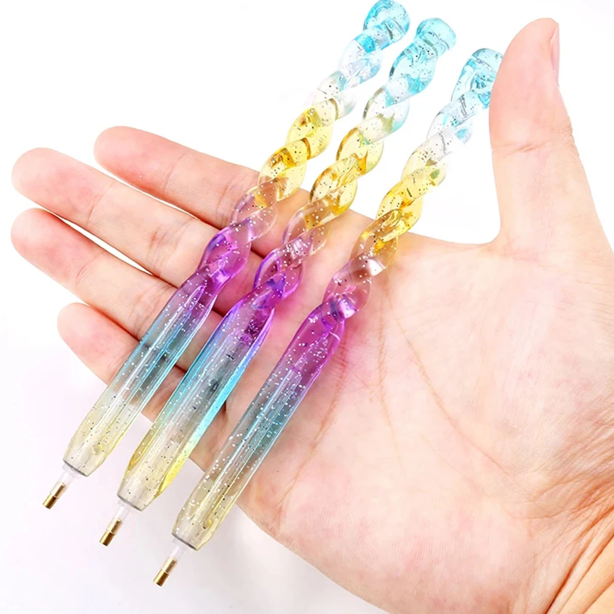 1pc Diamond Painting Point Drill Pen Tool 5D DIY Diamond Embroidery Cross Stitch Colorful Rhinestone Point pen Tools Gift