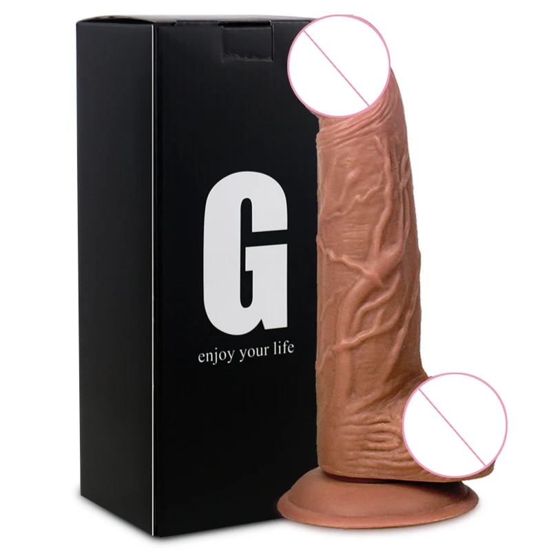 Gelugee Realistico Silicone Dildo Enorme Ventosa Morbido Dildo per Le Donne Masturbatore Massaggio Della Vagina Femminile Spina Anale Prodotto Del Sesso 18+