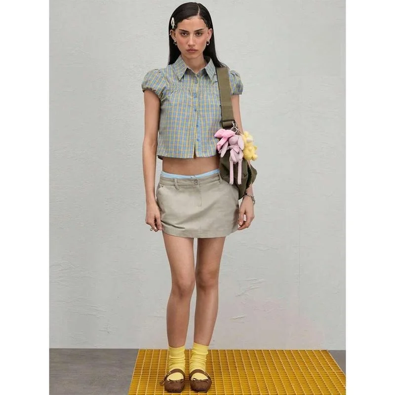 

Женский летний Cheered irt ort Sve Cool Feeling Thin Model Ciwalk Top Ain Brand Cleanfit Sle Striped Pat...