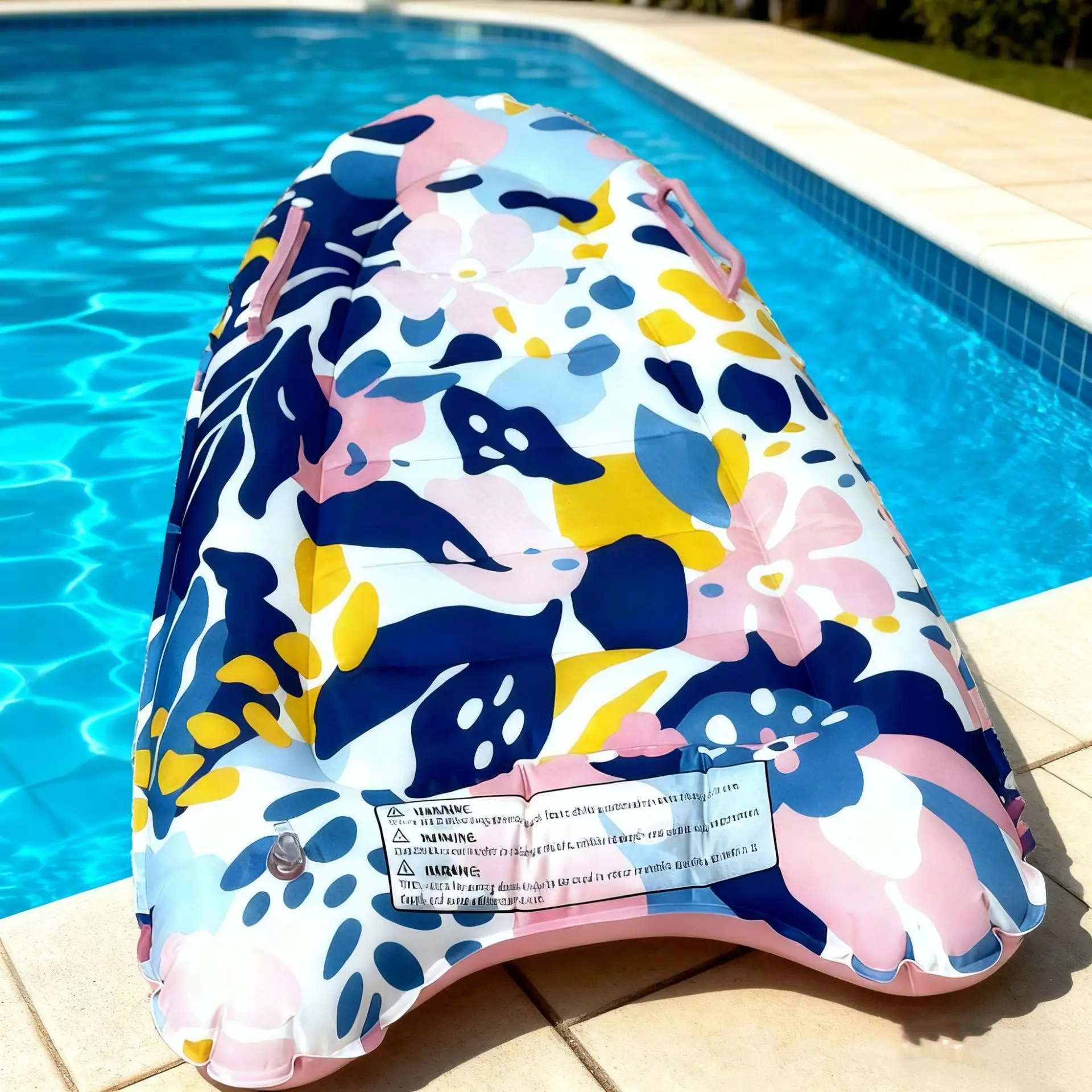 New Children's Laminated Cloth Surfboard, Environmentally Friendly Pvc Inflatable Water Board, Outdoor Water Surfing Artifact