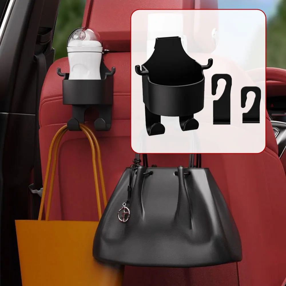 

1Set Universal Car Seat Headrest Hook Organizer Holder for Cup Handbag Hanger Hook Fastener Car Interior Storage Accessories