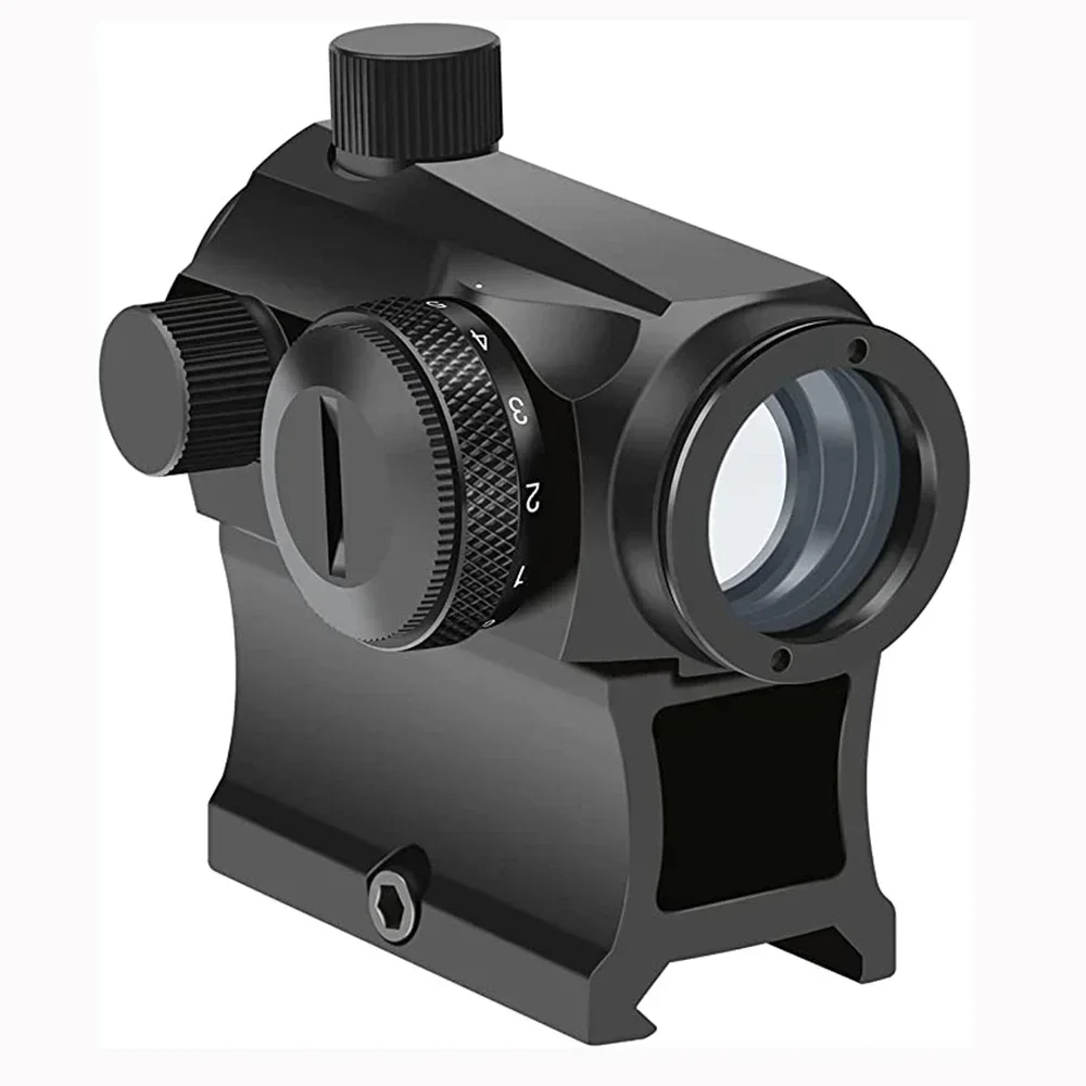 

New 1X20 Green Dot Red Dot Changable 4 MOA Reflex Sight with Illuminated Reticle For 20mm Picatinny Weaver Rail Hunting