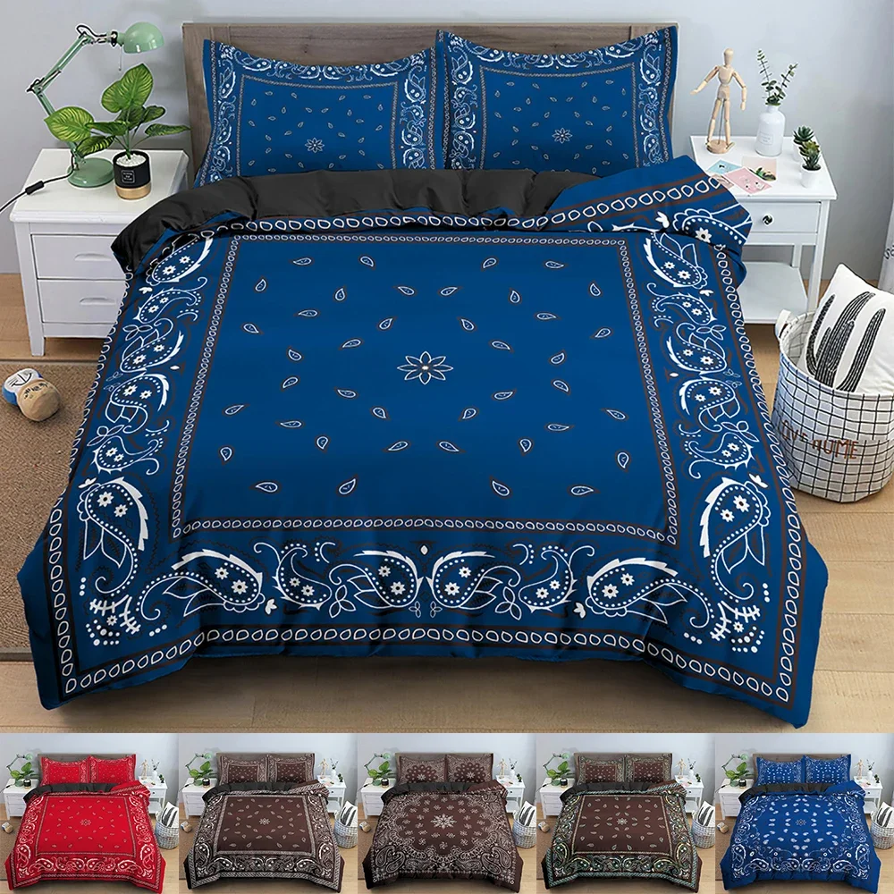 

Floral Pattern Duvet Cover Ethnic Style Bedding Set For Bedroom 3D Printed Comforter Quilt Covers US/EU/AU Single Double 2/3PCS