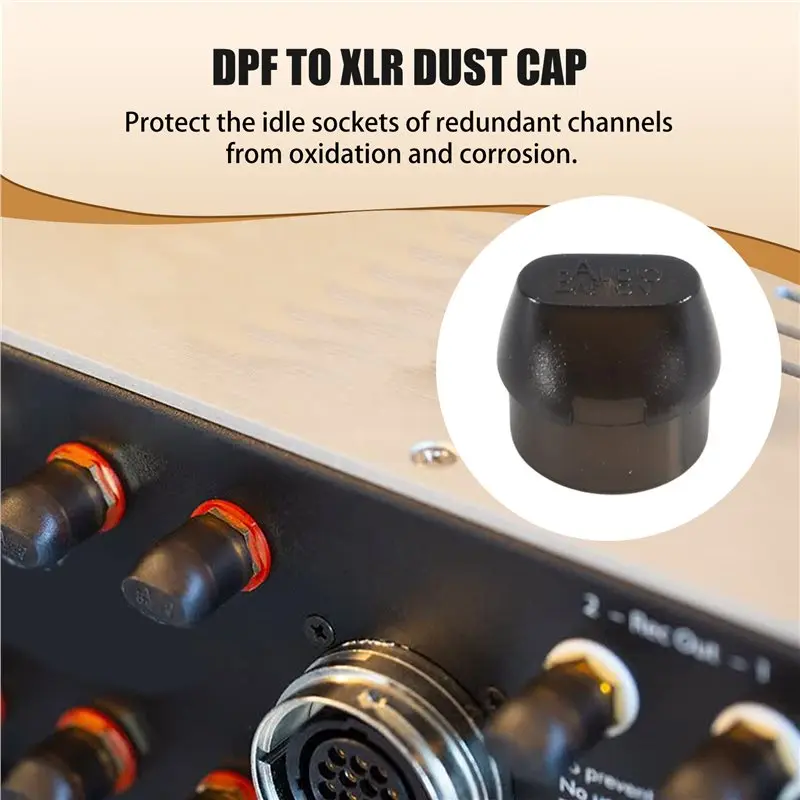 A84E-10PCS Dust Cap Anti-Oxidation Shielding Signal Audio Cable Protective Cover For Balance Canon XLR RCA