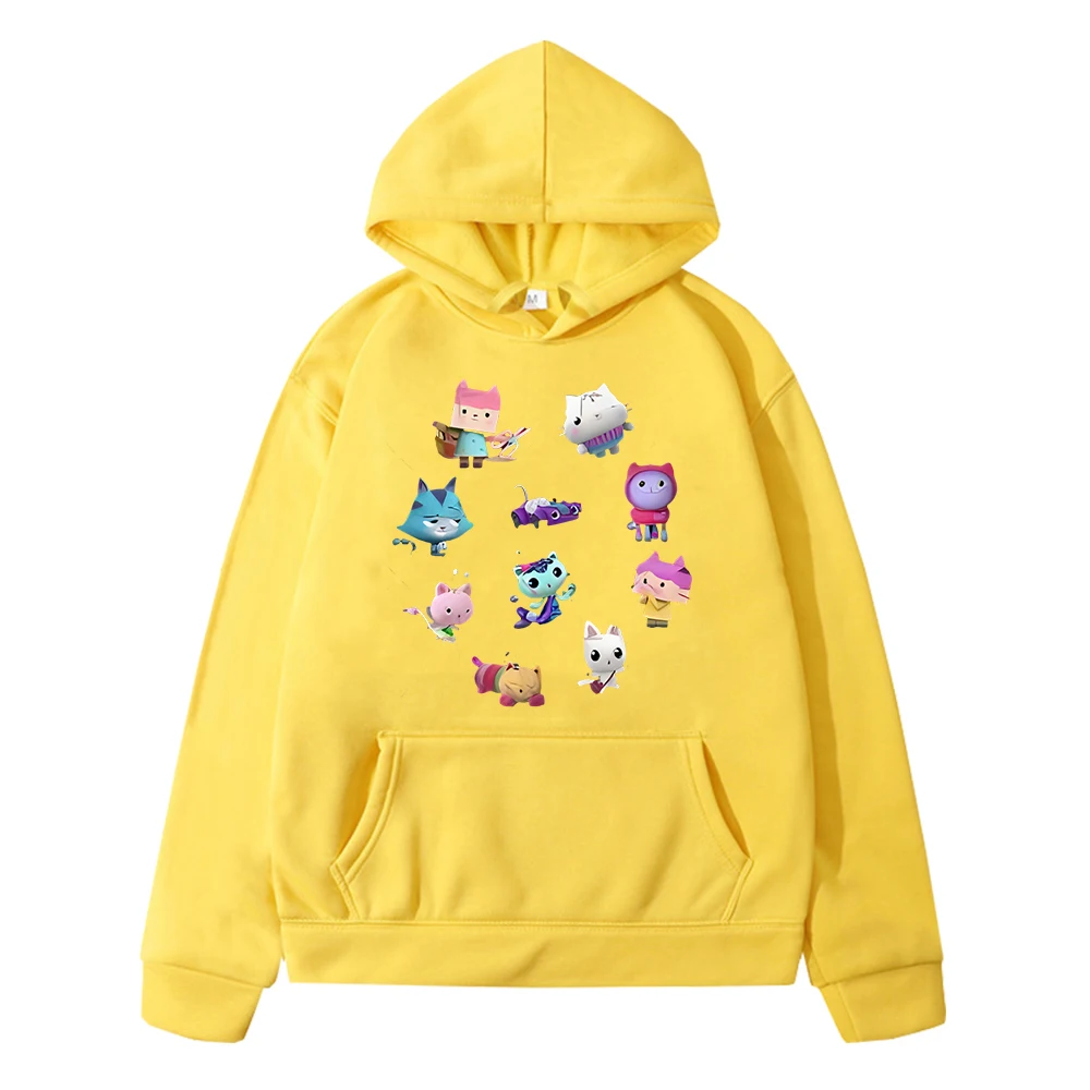 Gabbys Dollhouse Print hoodies Autumn boys girls clothes Pullover Fleece Sweatshirts anime hoodie y2k sudadera Children clothing