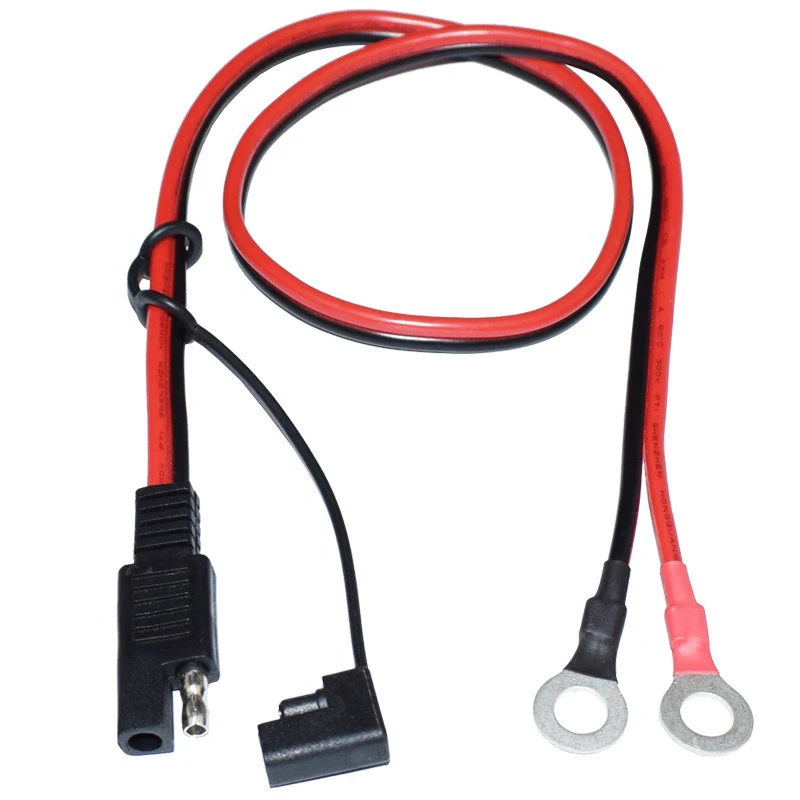 Terminal SAE to O Ring Connecters Extension Cord Cable Connector for Battery Charger/Maintainer 60CM 14AWG