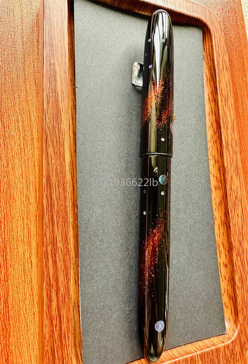 لا بنك الاستثمار القومي مجموعة ورنيش نحت أم اللؤلؤ قلم حبر برميل للبلاتين 3776/الطيار 912/حار 21K/بحار 14K/الطيار 74/743