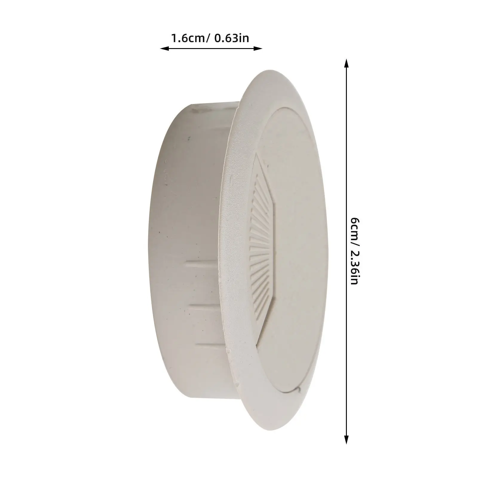 10Pcs Office Desk Cable Hole Cover Round Plastic Grommet 53Mm Diameter Adjustable for Computer Cable Management Home Hotel Bank