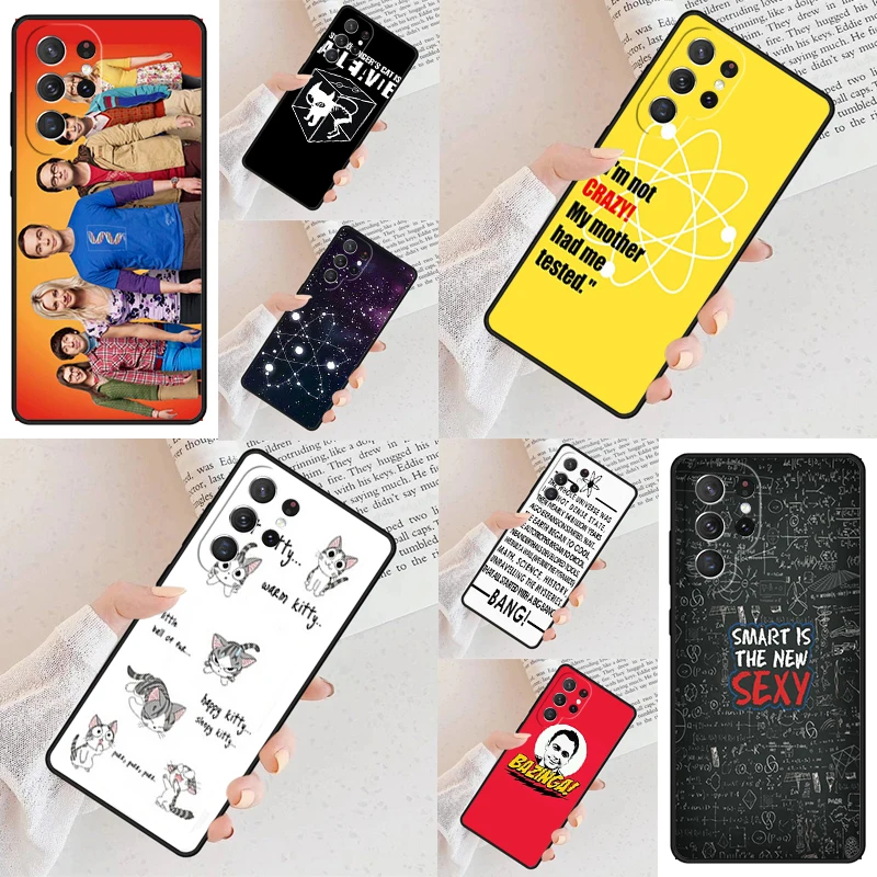 BAZINGA BIG BANG THEORY Phone Case For Samsung Galaxy S24 S23 S22 S21 Ultra S10 Note 10 Pro S20 Plus FE S9 S8 Cover