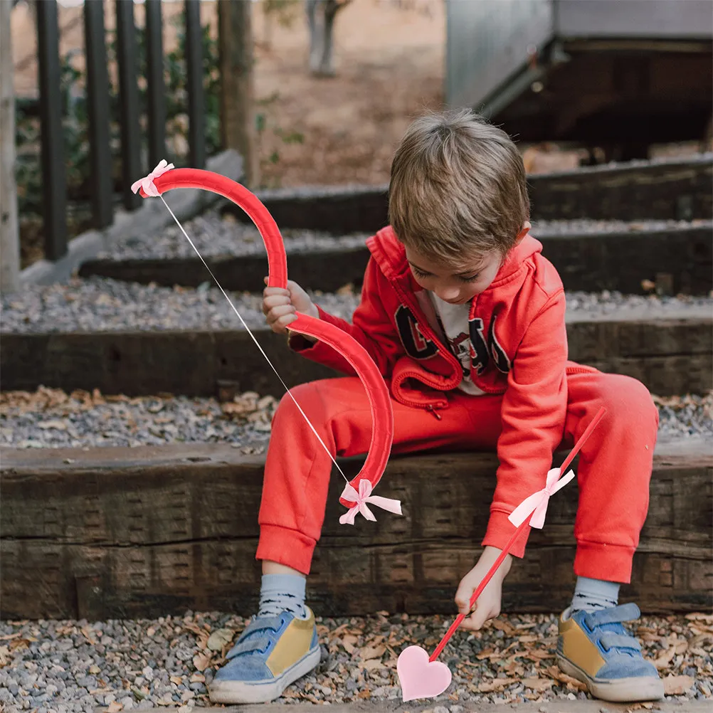 

3 комплекта: Набор реквизита для костюма Купидона, аксессуары для костюма на День святого Валентина, декор для тематической вечеринки на Хэллоуин, романтический косплей-набор с луком и стрелами для фотосессии