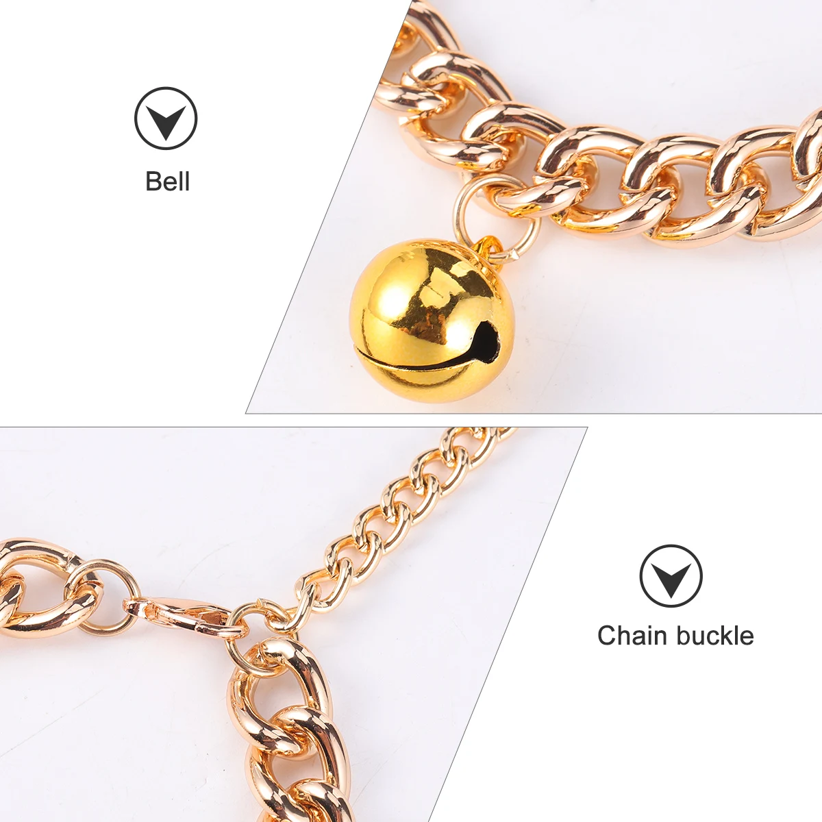 Cat Collars Bell Dog Decoration Pet Charms Necklaces for Small Dogs with Puppy Jewelry Large