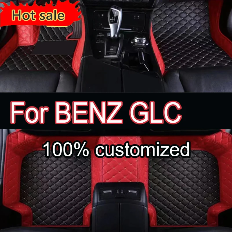 

Автомобильные коврики для BENZ GLC COUPE SUV X253 C253 2017 2018 2019 2020 2021 2022 2023 Пользовательские автомобильные подушечки для ног автомобильный ковер чехол