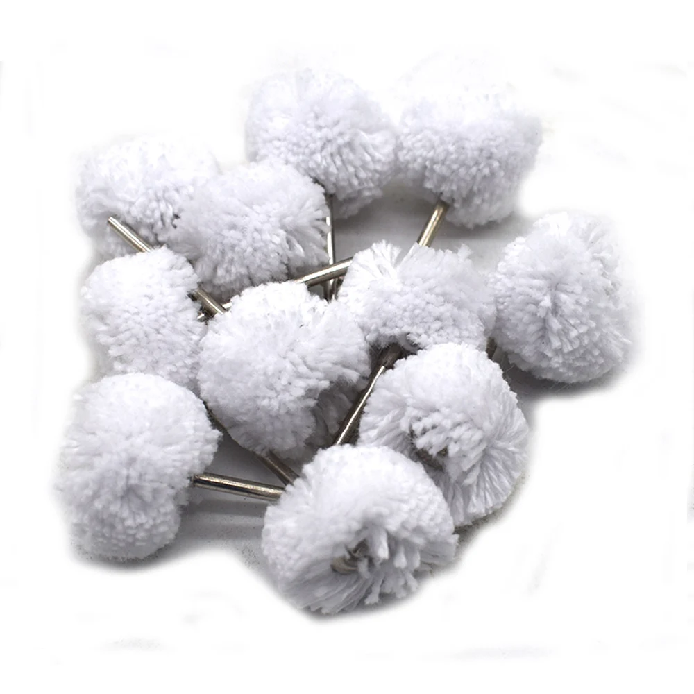 100PCS Cotton Thread Polishing Brush Buffing Wheel for Jewelry Grinding Dremel Rotary Tool