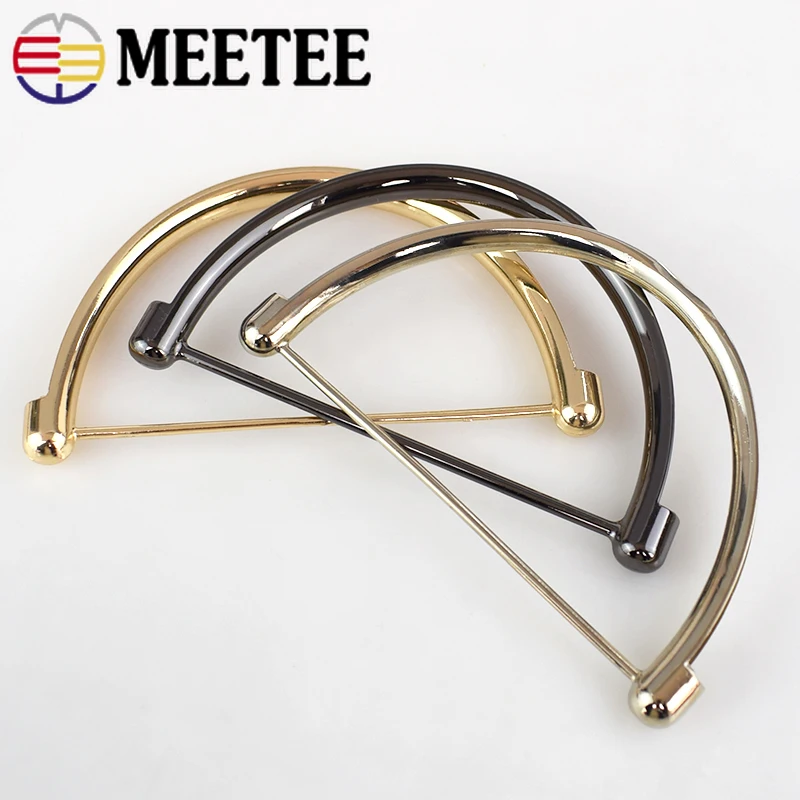 2/4pc Meetee Metal D Rings Bag Handle Buckles for Women Handbag Lock Decor Shoulder Bags Clasp Replace DIY Hardware Accessory