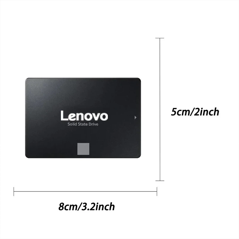 Lenovo-Disco Rígido Externo, Solid State Drive para Laptop, Disco Rígido Portátil, Alta Velocidade, Interface Sata3, 4TB SSD, 870 EVO