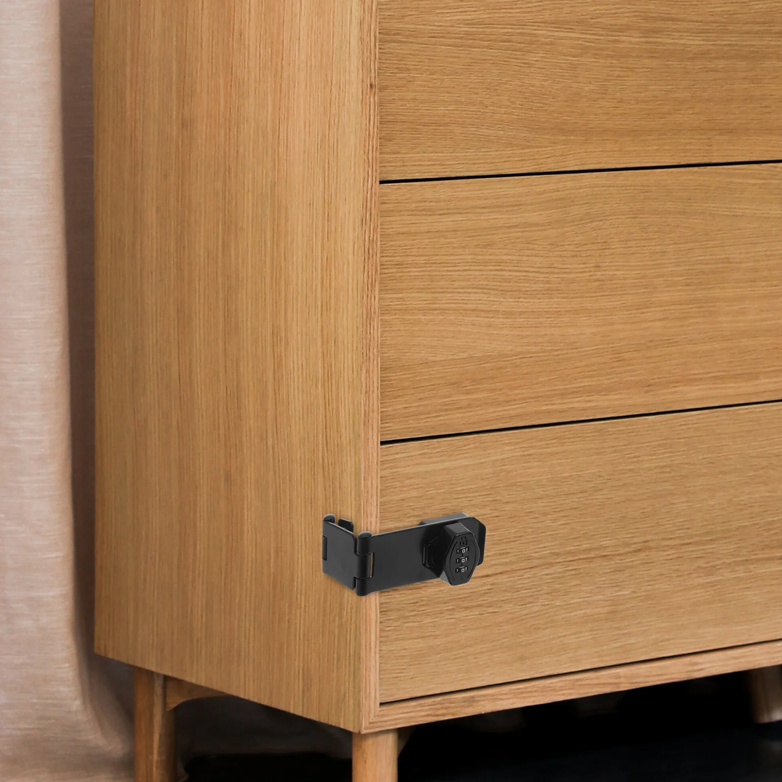 

Drawer Cabinet Combination Lock Closet for Double Hinge Metal Multi-purpose Door Latch Password Locks