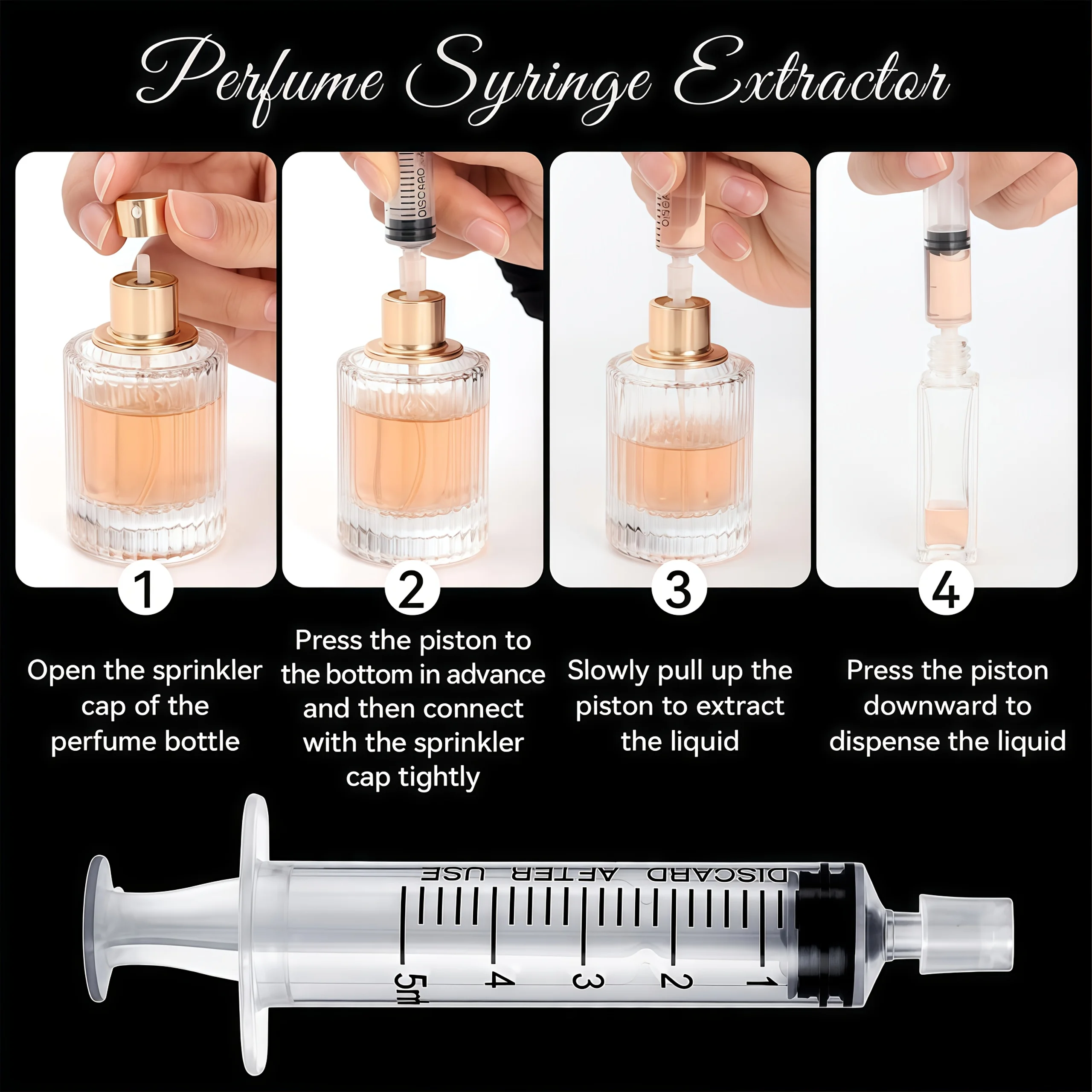 5Ml/10Ml 30Pcs Perfume Refill Tool Set, Multiple Sizes, Large Capacity Extractor, Travel Refillable Perfume Bottles, Essential Oil Extractor