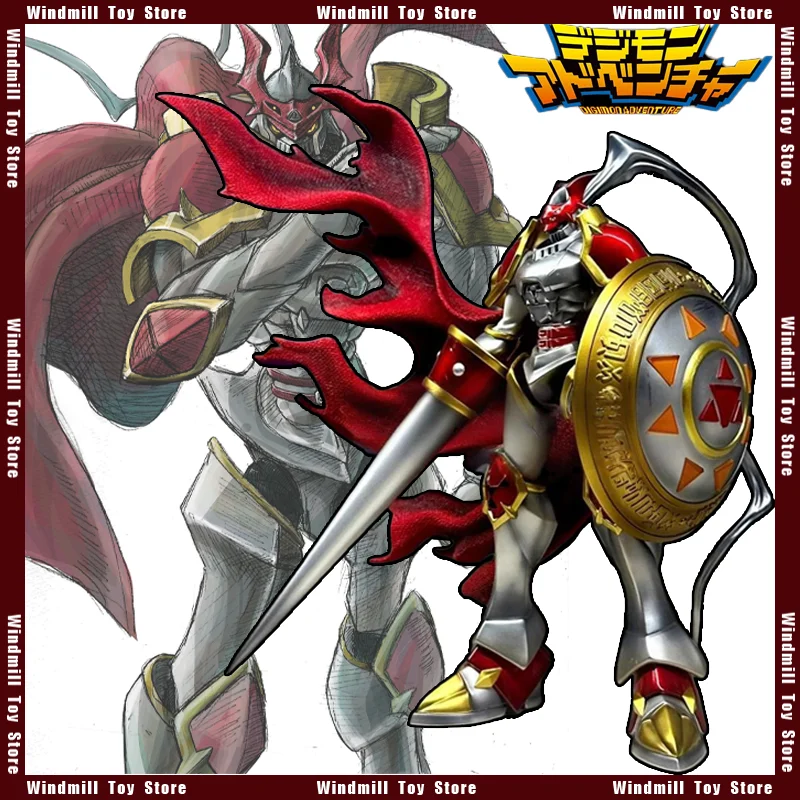 

В наличии Dukemon X-evolution Digimeon Adventure Рисунок Gallantmon Knight Коллекция аниме Модель Настольные украшения Коллекция игрушек