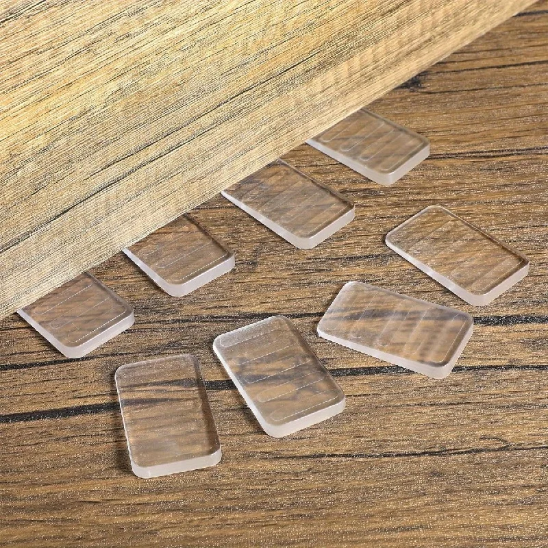 8pcs Transparent Plastic Wedge Shims Adjustable Furniture Levelers Cuttable Hard Table Pads for Uneven Surfaces Doors, Floors image 6