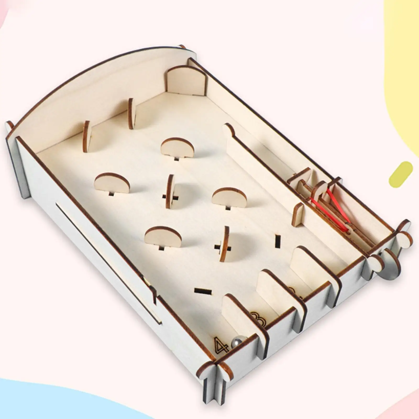 

Miniature Pinball Machine Model Building Kit DIY Table Game Gift Ages 7 and up Educational Toy Party Christmas 3D Wooden Puzzle