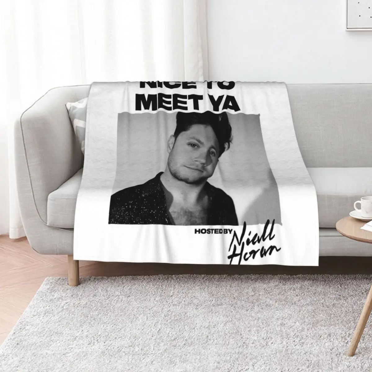 Twonal Niall Nice To Meet Ya North American Tour 2020 Throw Blanket Kid'S Decorative Beds manga Plaid Blankets For Baby Blankets