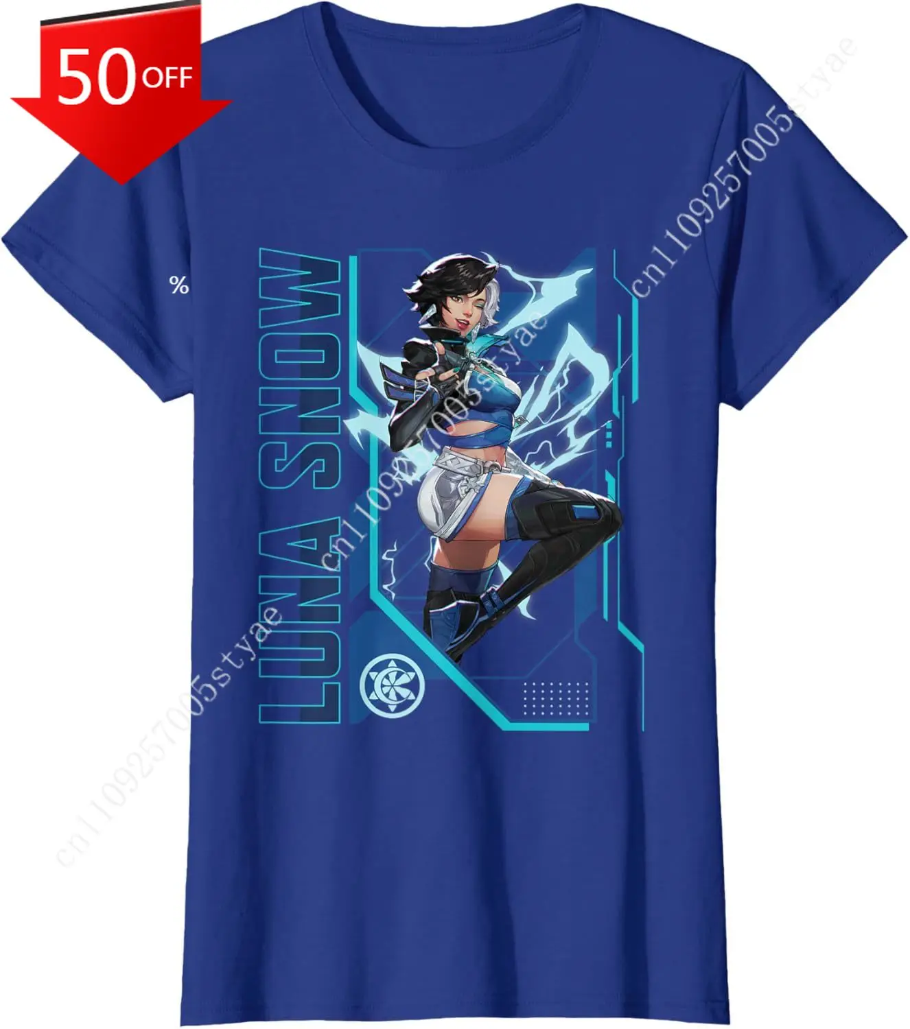 

Marvel Rivals Gamerverse Super Hero PVP Luna Snow Mens Womens T-Shirt