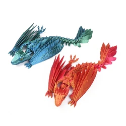 3D Printing Dragon Archaeopteryx Simulation Model Toy Ornaments Full Joint Feathers Can Be Moved And Opened.