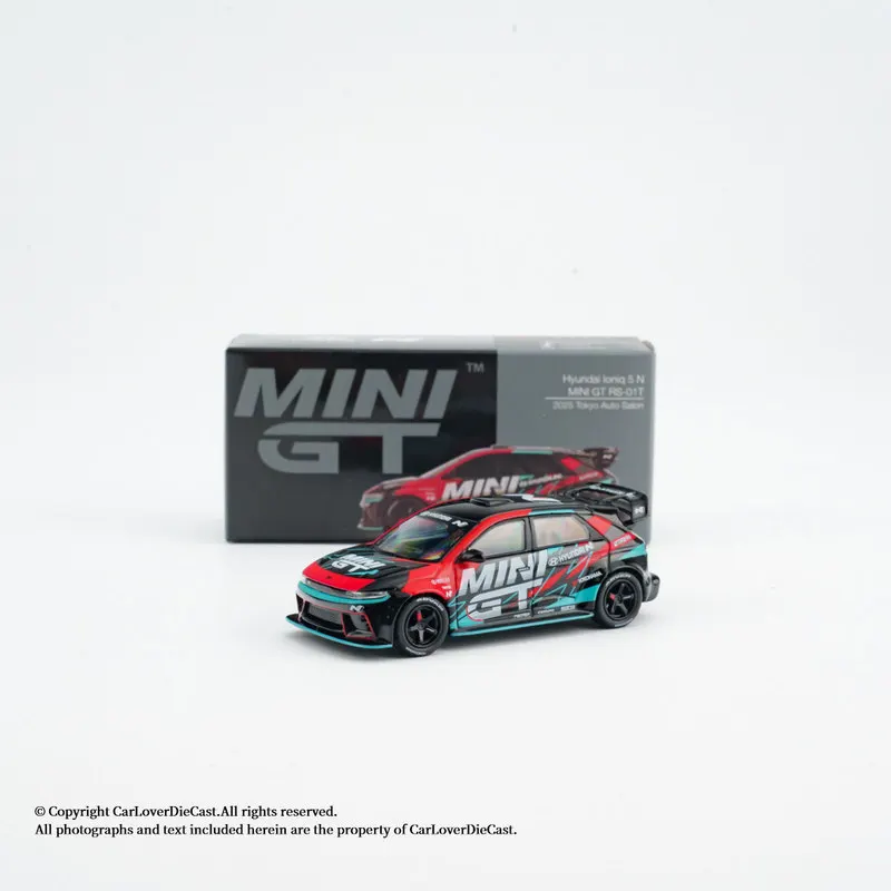 MINI GT 1:64 # 1098 Hyundai Ioniq 5 N Legierungsdruckguss-Modell, Offiziell Lizenzierte Elektro-Performance-Replik für Sammler