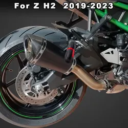 Motorcycle Slider Falling Protection Crash Pad ZH2 Exhaust Protector 2023 for Kawasaki Z H2 SE 2019 2020 2021 2022 Accessories