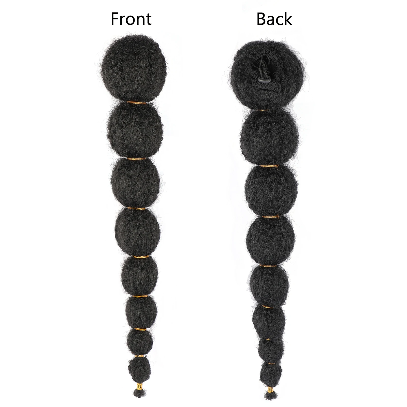 変態カーリーバブルポニーテールヘアエクステンション 18/24/28 インチランタン三つ編みポニーテールカーリーキャタピラーポニーテール合成