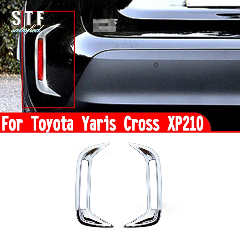 Для Toyota Yaris Cross XP210 2020-2023: Накладки на задние противотуманные фары, декоративные молдинги, стикеры для украшения автомобиля