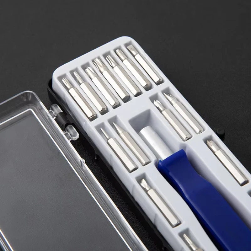 16-in-1-Multifunktions-Schraubendreher-Set, Multi-Bit, Präzisions-Mini-Magnetset, Mobiltelefon, IPad, Kamera, Reparatur zu Hause