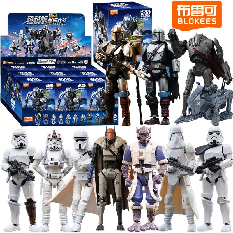

New Blokees Star Wars Din Djarin Yoda Stormtrooper Garazeb Orrelios Action Figure Assembling Toys Mobile Ornaments Birthday Gift