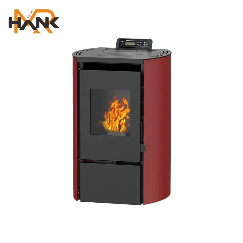 PSC-6R 6KW Modern Portable Biomass Wood Pellet Stove Indoor Burner Fireplace With Remote Control And WiFi For Living Room
