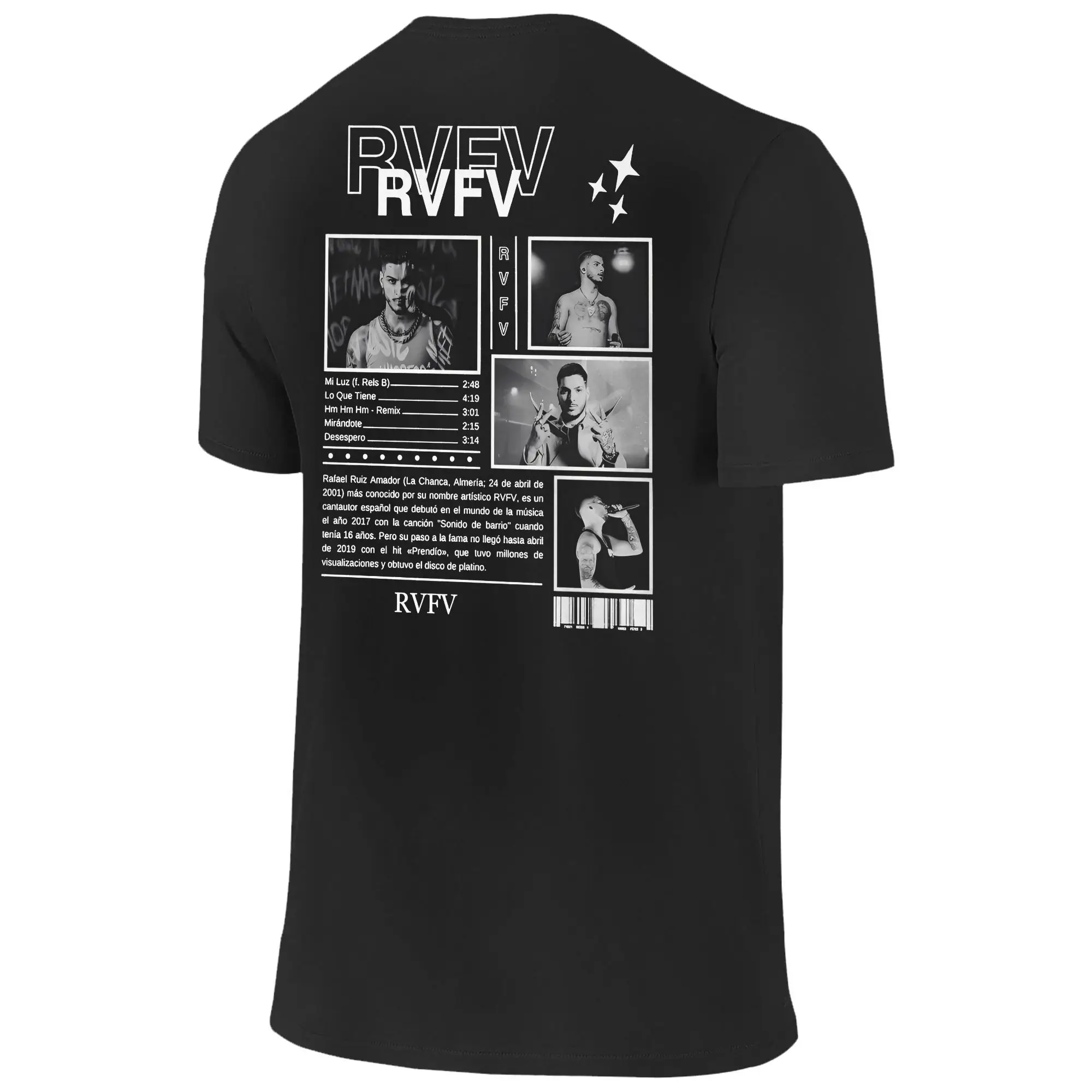 오버사이즈 티셔츠 래퍼 RVFV 엘티부론 투어 2025 코튼 티셔츠 힙합 티셔츠 남성용 여름 Y2K 재미있는 반팔 옷