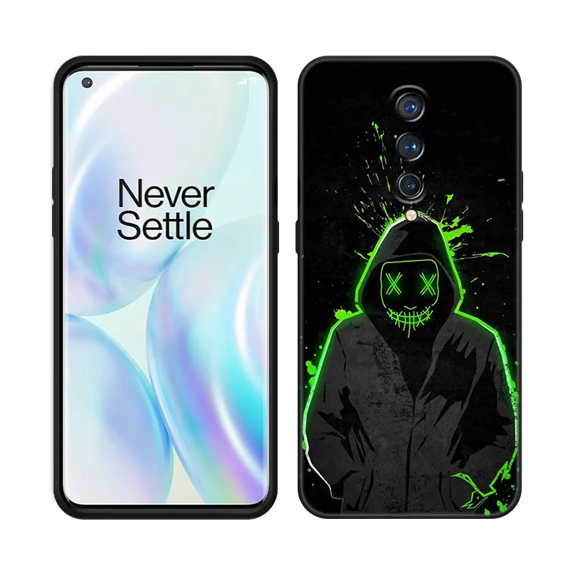 Marshmallow Dj Faces Phone Case For OnePlus 7 7T 8 9 10 Pro 8T 9RT 10T 10R ACE Nord 2T CE2 Lite N10 N100 N20 N200 5G Black Cover