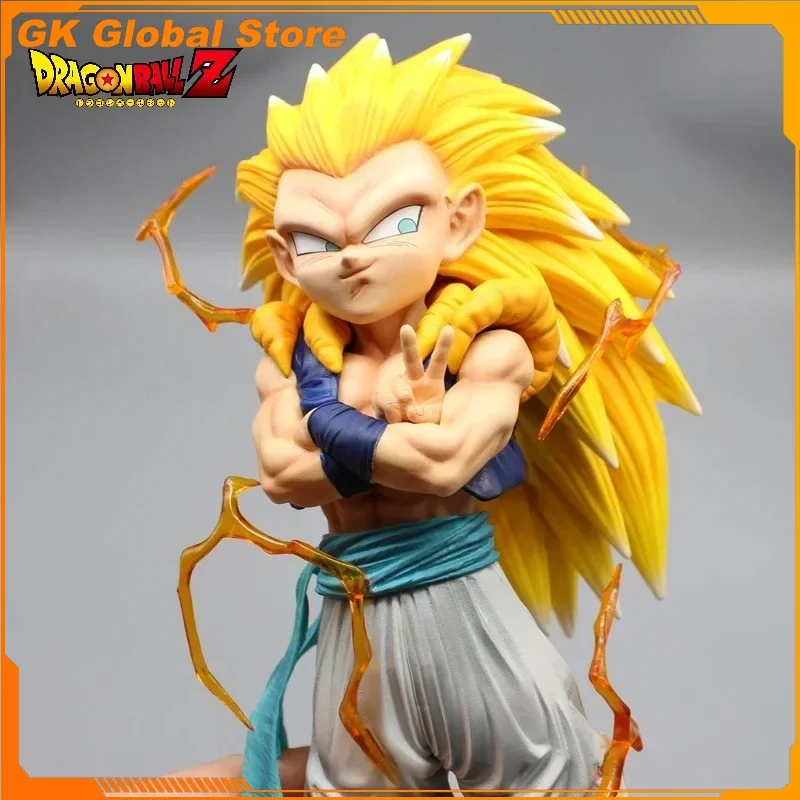 

26cm Dragon Ball Figure Gotenks Standing Posture Anime Action Figures Periphery Kawaii Desktop Display Children Gift Toys Game