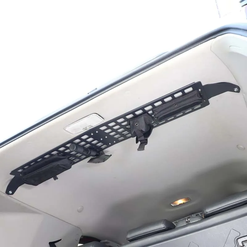 

Aluminum Alloy Black Car Trunk Roof Rack Storage Holder Bag Holder Car Accessories For Toyota FJ Cruiser 2007-2021