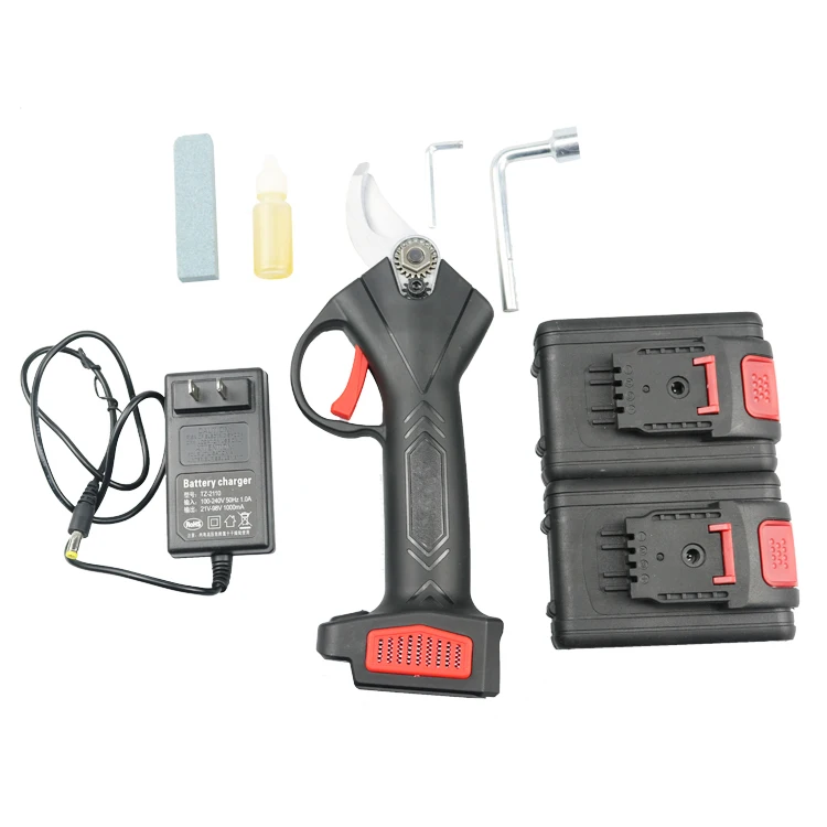Electric Pruning Shears with Rechargeable Lithium Battery Powered Tree Branch Pruner