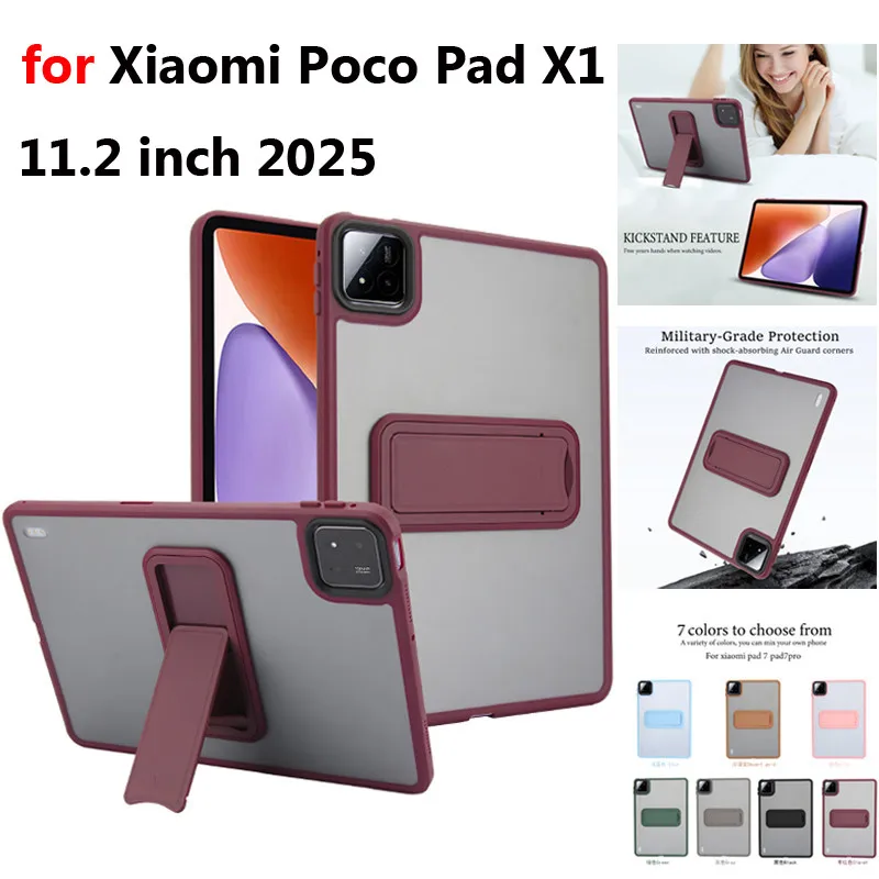 

Case for Xiaomi Poco Pad X1 2025 11.2" Pad8 Pro Pad2 11 inch Mini 8.8inch Redmi K Pad 8.8" Matte PC Hard Case Stand Tablet Cover