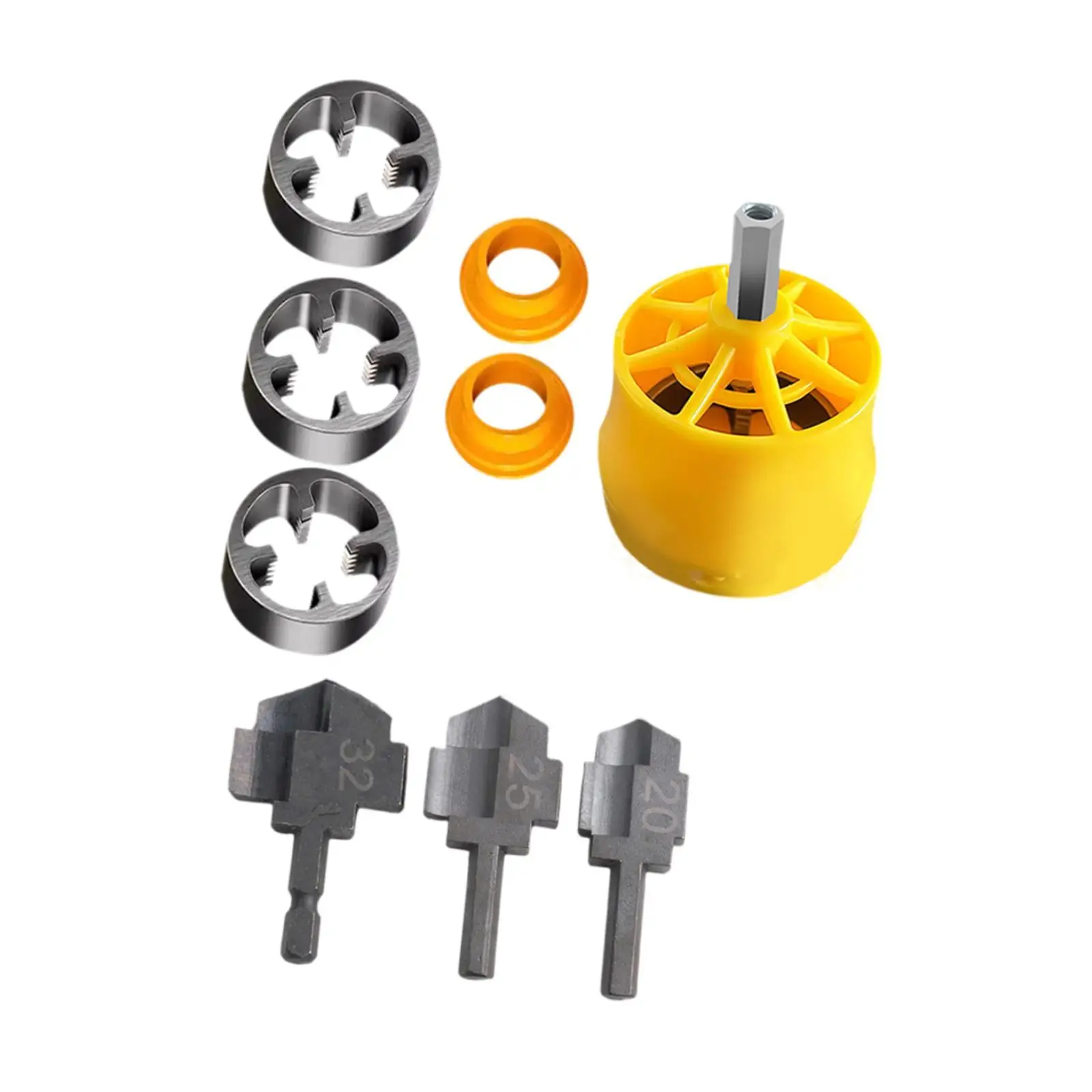 

Pipe Threader Tool Tapping Wrench Solid High Performance Round Die Wearproof PVC Pipe Threading Tool for Manual Quick Tapping