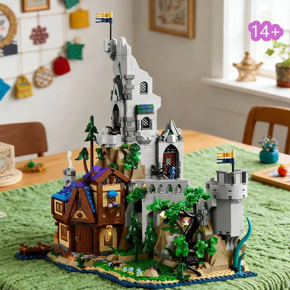 

2026 New 3745PCS Model Red Dragon Building Blocks Set Assembly 21348 Model Architecture Toy Bricks for Christmas 2026 Gifts