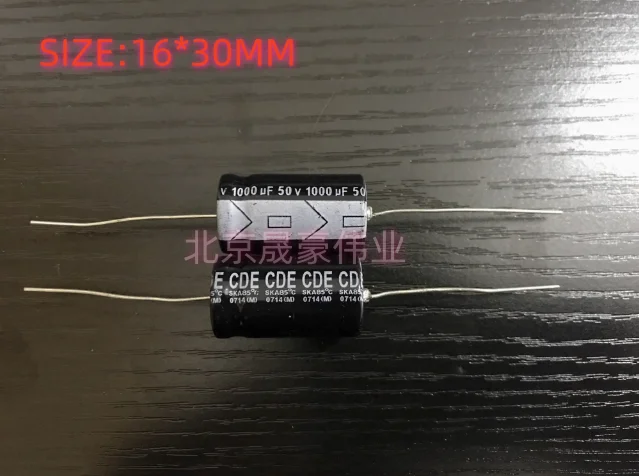 

5pcs CDE axial electrolytic capacitors 50V1000UF horizontal axial audio capacitors 1000UF/50V