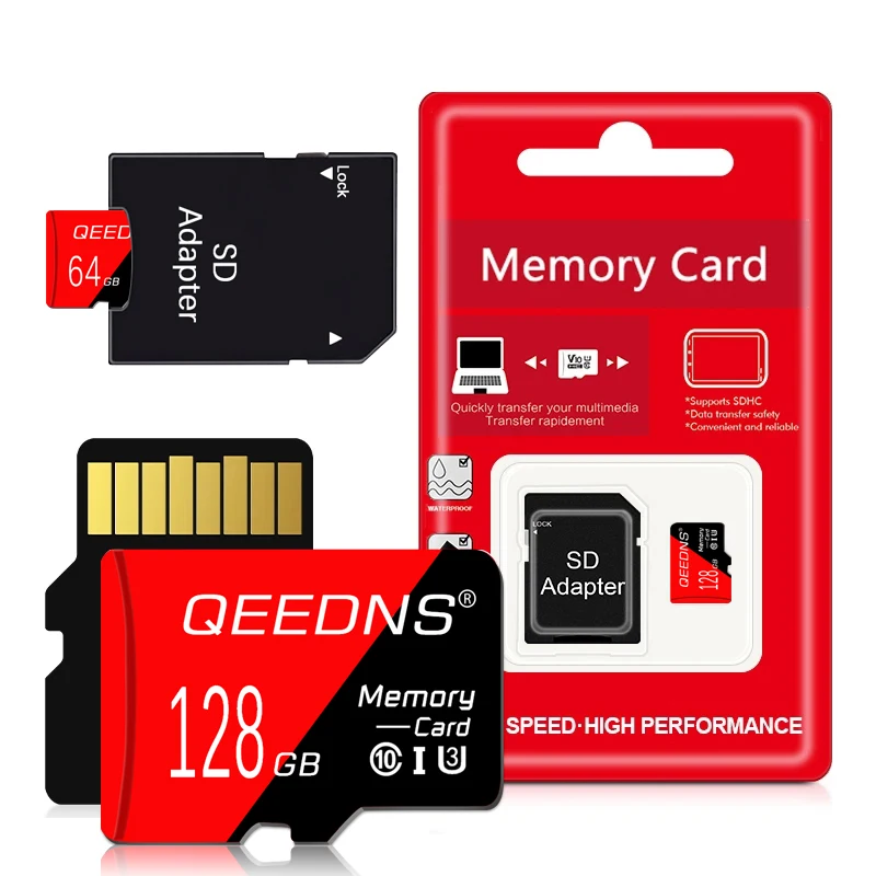 Tarjeta de memoria para teléfono, unidad flash micro tf sd Clase 10, 64GB, 32GB, 16GB, 8GB, 512GB, 256GB, 128GB