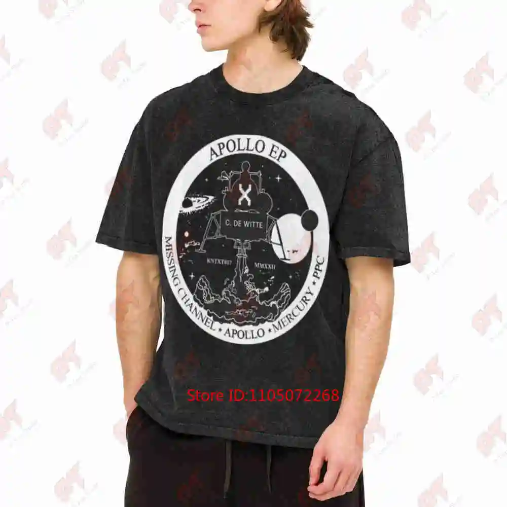 Kntxt Apollo Lunar Module Vintage Washed Tee Pure Cotton T-Shirt