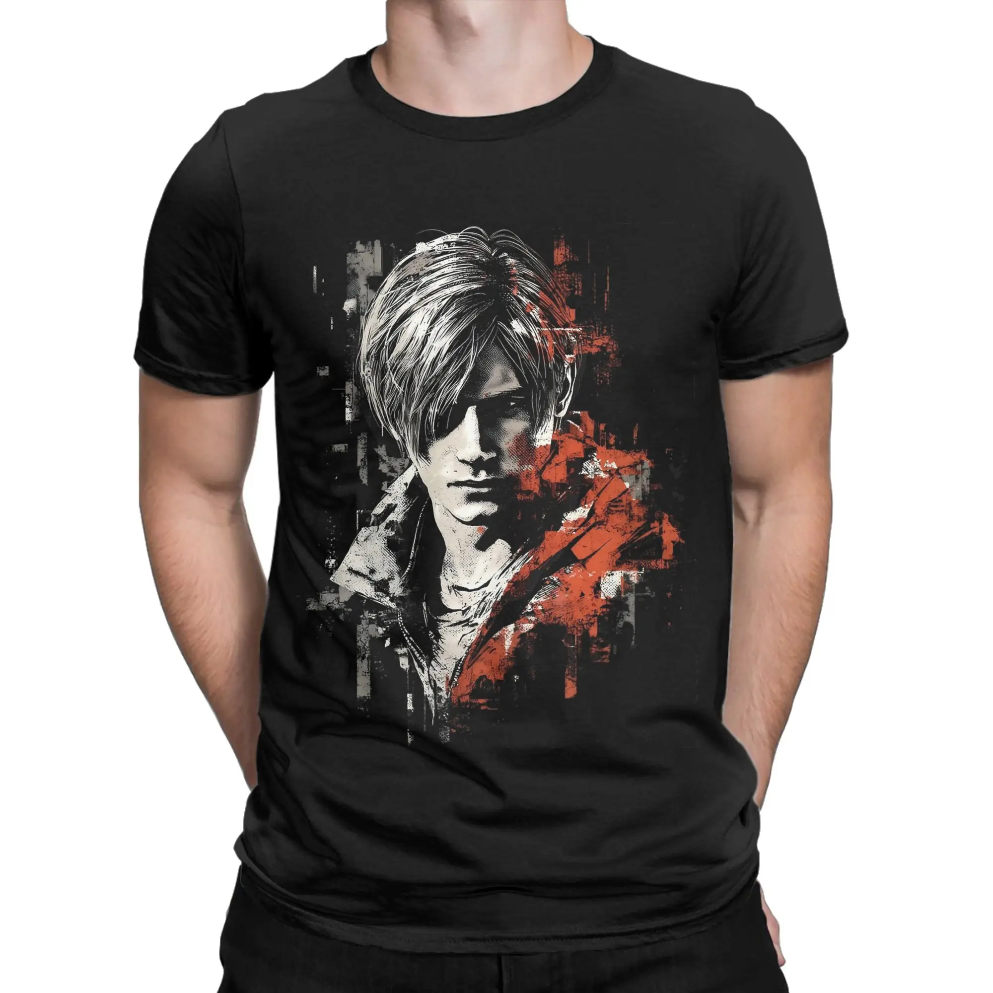 Leon S Kennedy Resident Evil 4 Remake Jacket RPD Rookie Funny 100% Cotton T-Shirt Leon Kennedy Tops Tees For Men
