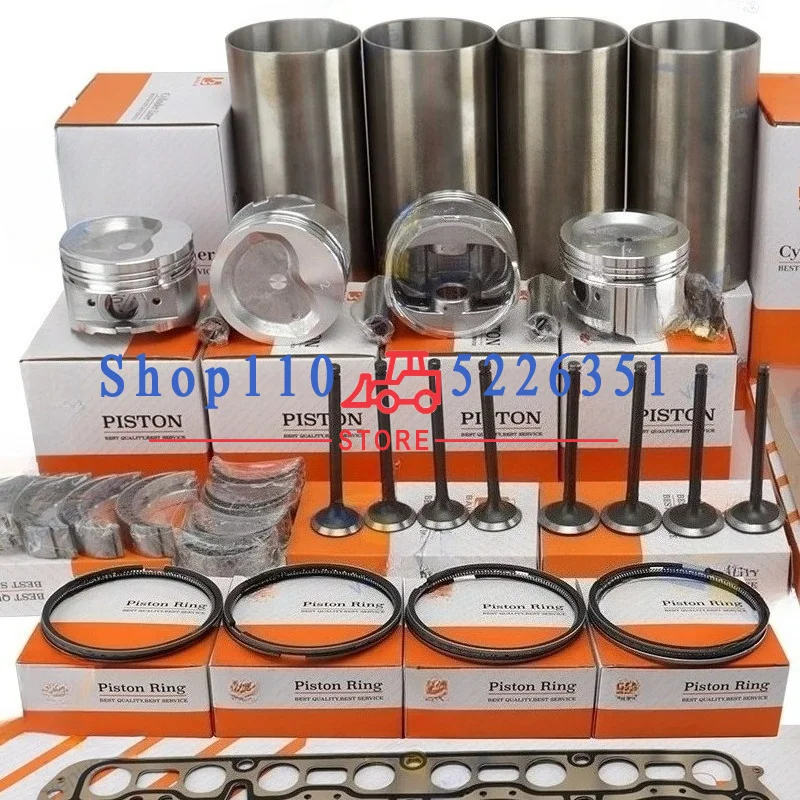 

4Y 13101-73030 Overhaul Rebuild Kit For New Type Piston Rings Cylinder Liner Full Gasket Set Engine Parts 91*1.5+1.5+4mm